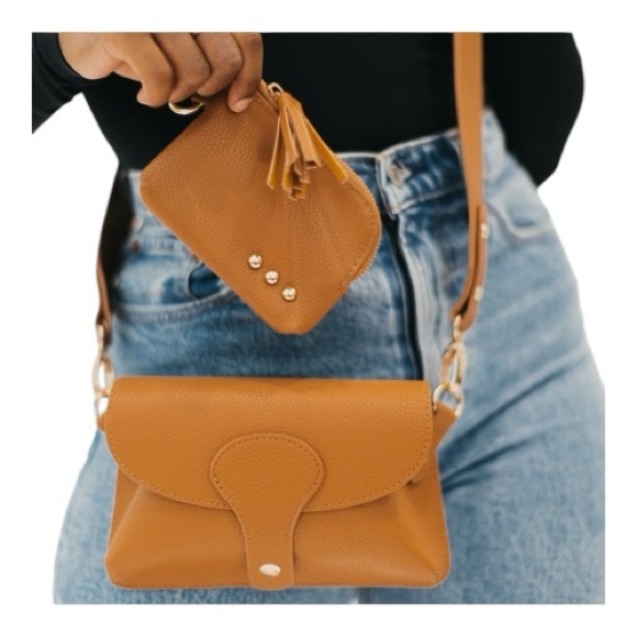 Pretty Simple Handbags - Khloe Vegan Leather Crossbody